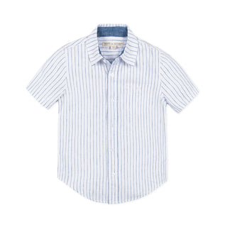 Linen Short Sleeve Button Down Shirt - Glamourous Grace