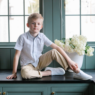 Linen Short Sleeve Button Down Shirt - Glamourous Grace