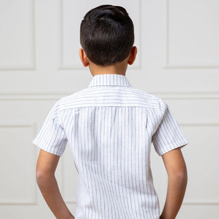 Linen Short Sleeve Button Down Shirt - Glamourous Grace