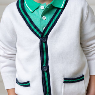 Organic Tipped Cardigan Hope & Henry
