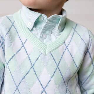 Organic Seersucker Shirt - Glamourous Grace