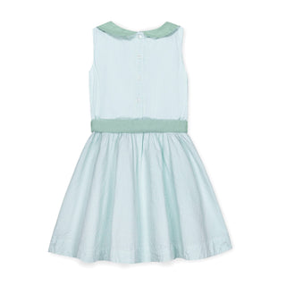 Organic Seersucker Peter Pan Collar Dress - Glamourous Grace