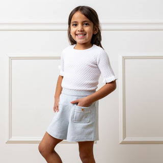Organic Ruffle Edge Sweater Top - Glamourous Grace