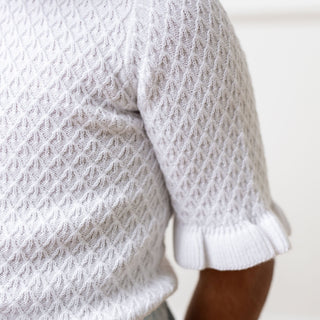 Organic Ruffle Edge Sweater Top - Glamourous Grace
