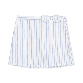 Linen Pleated Bow Skort - Glamourous Grace