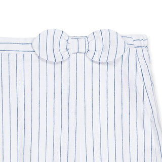 Linen Pleated Bow Skort - Glamourous Grace