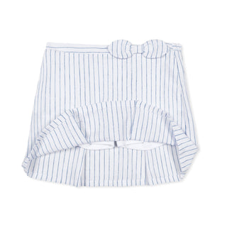 Linen Pleated Bow Skort - Glamourous Grace