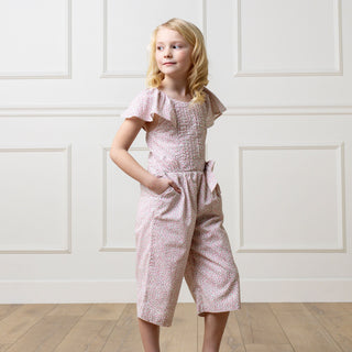 Organic Flutter Sleeve Pintuck Jumpsuit - Glamourous Grace