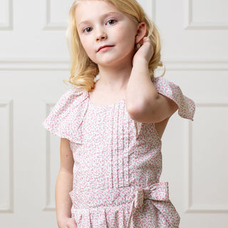 Organic Flutter Sleeve Pintuck Jumpsuit - Glamourous Grace