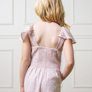 Organic Flutter Sleeve Pintuck Jumpsuit - Glamourous Grace
