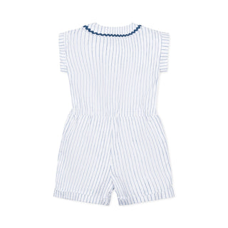 Linen Collared Button Front Romper - Glamourous Grace
