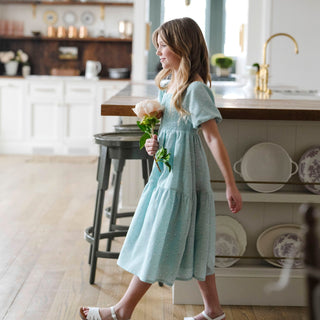 Smocked Bubble Sleeve Dress - Glamourous Grace