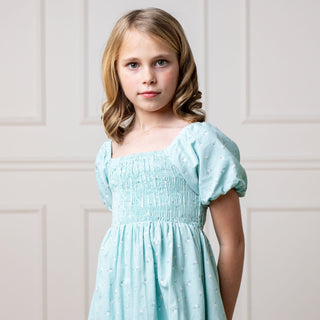 Smocked Bubble Sleeve Dress - Glamourous Grace