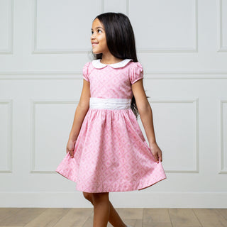 Organic Sateen Peter Pan Collar Dress - Glamourous Grace