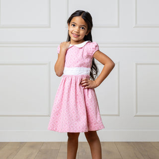 Organic Sateen Peter Pan Collar Dress - Glamourous Grace