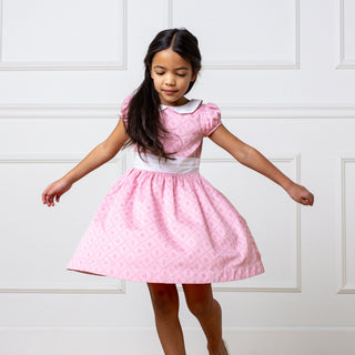 Organic Sateen Peter Pan Collar Dress - Glamourous Grace