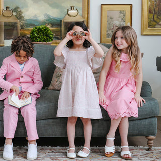 Organic Smocked Bell Sleeve Dress - Glamourous Grace