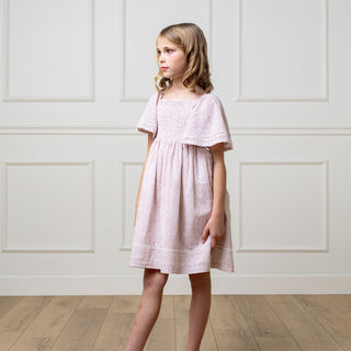 Organic Smocked Bell Sleeve Dress - Glamourous Grace