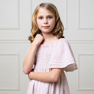 Organic Smocked Bell Sleeve Dress - Glamourous Grace