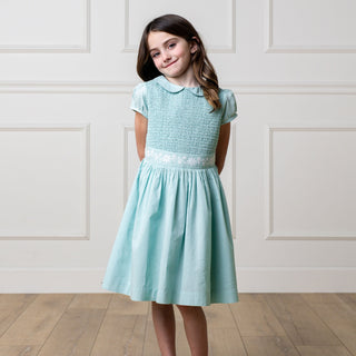 Organic Puff Sleeve Smocked Party Dress - Glamourous Grace