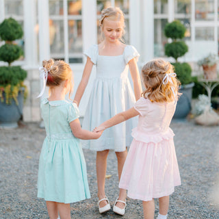 Organic Puff Sleeve Smocked Party Dress - By Baano