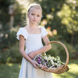 Organic Sateen Flower Girl Dress - Glamourous Grace