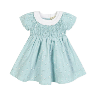 Linen Ruffle Collar Dress - Glamourous Grace