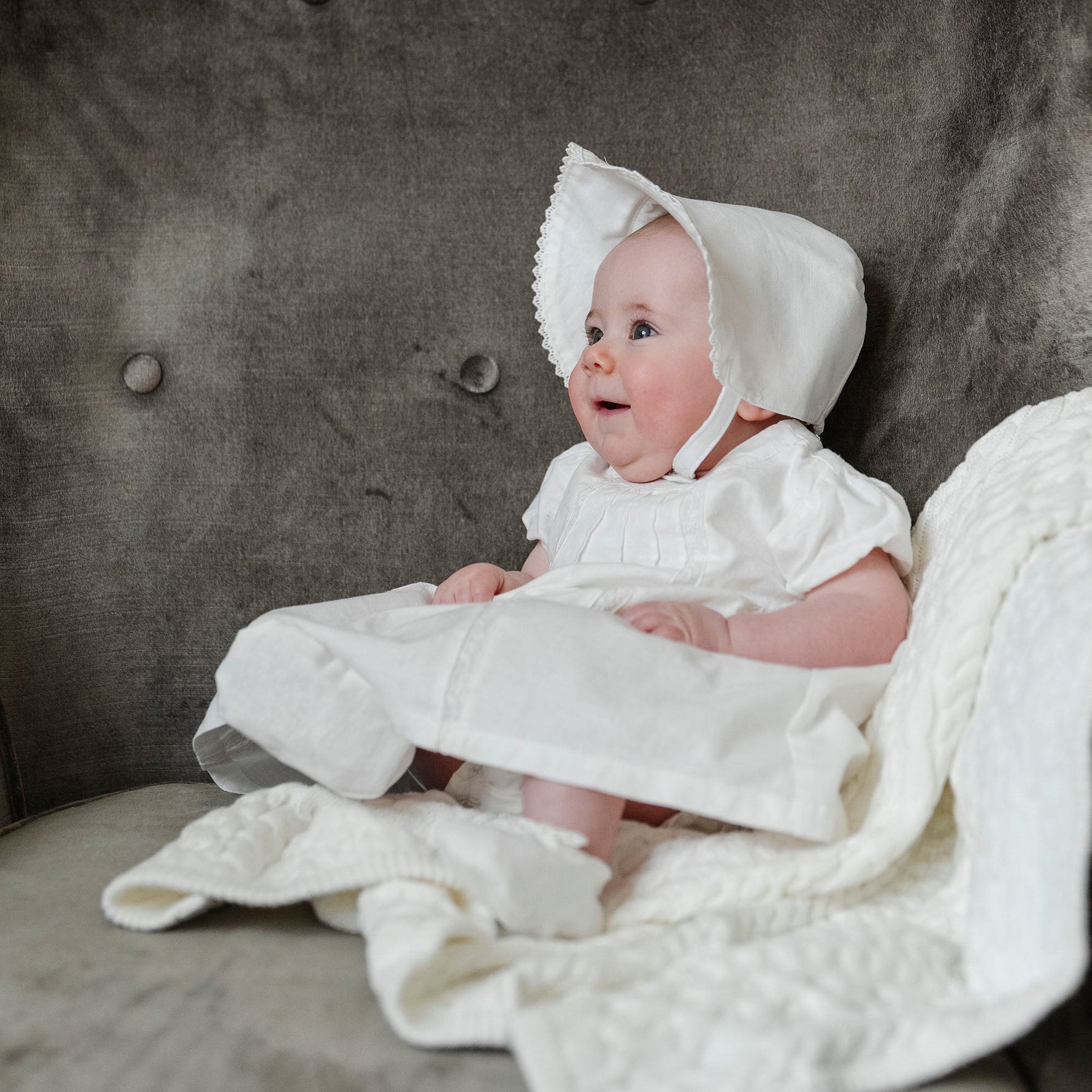 Linen Bow Soft Shoe - Glamourous Grace