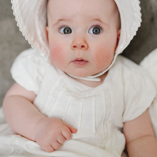 Special Occasion Linen Pintuck Dress - Glamourous Grace