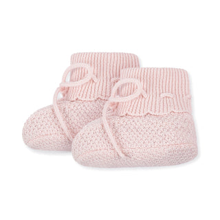 Organic Sweater Bonnet and Bootie Set - Glamourous Grace