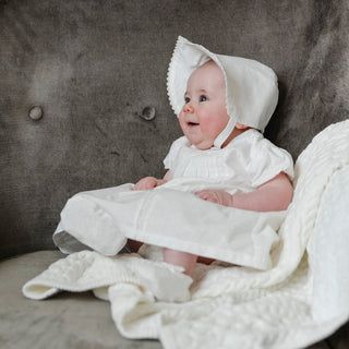 Brimmed Linen Bonnet - Glamourous Grace
