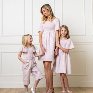 Organic Smocked Bell Sleeve Dress - Glamourous Grace