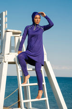 Lycra Navy Burkini Modest Swimwear M2233 - By Baano