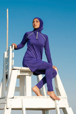 Lycra Navy Burkini Modest Swimwear M2233 - By Baano