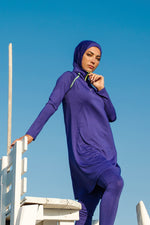 Lycra Navy Burkini Modest Swimwear M2233 - By Baano