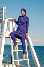 Lycra Navy Burkini Modest Swimwear M2233 - By Baano