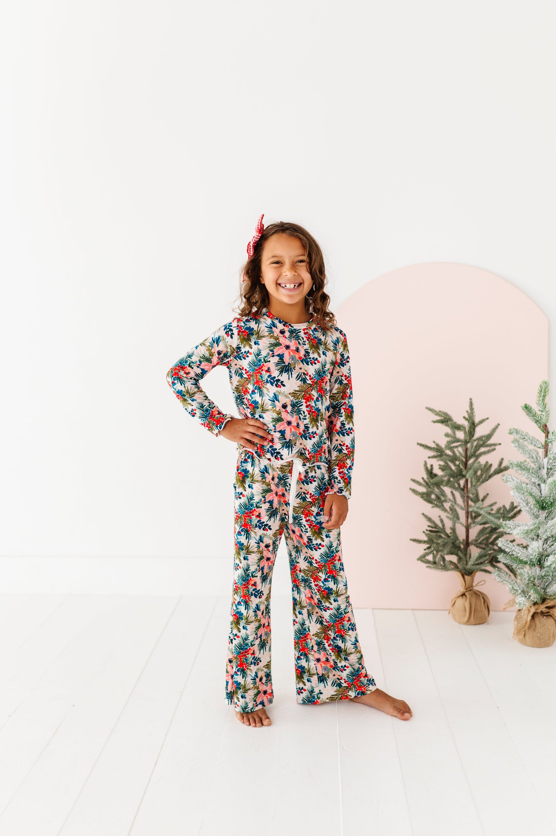Holly Floral | GIRLS WIDE-LEG SET - By Baano