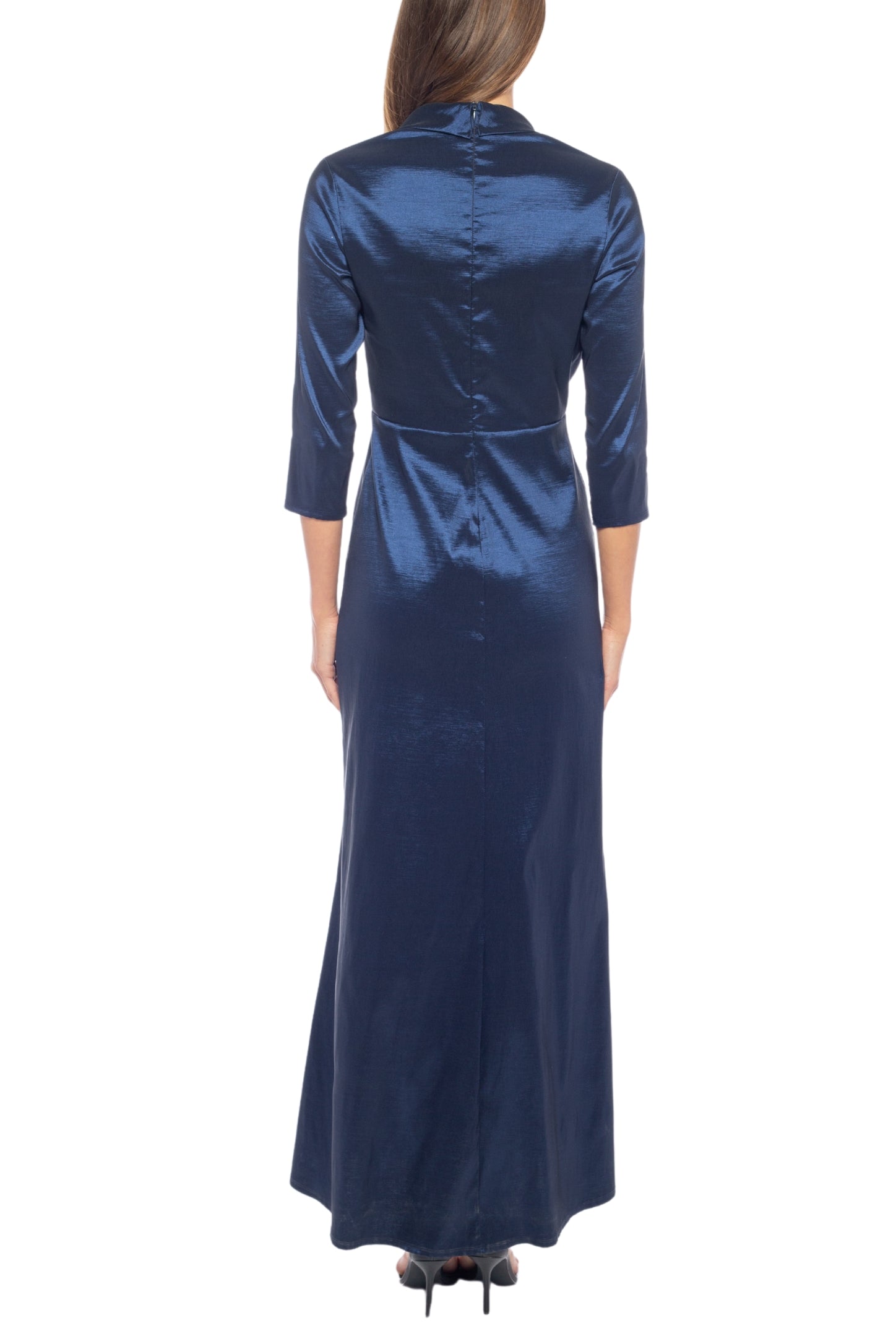 Marina V-Neck Wrap-Front Gown