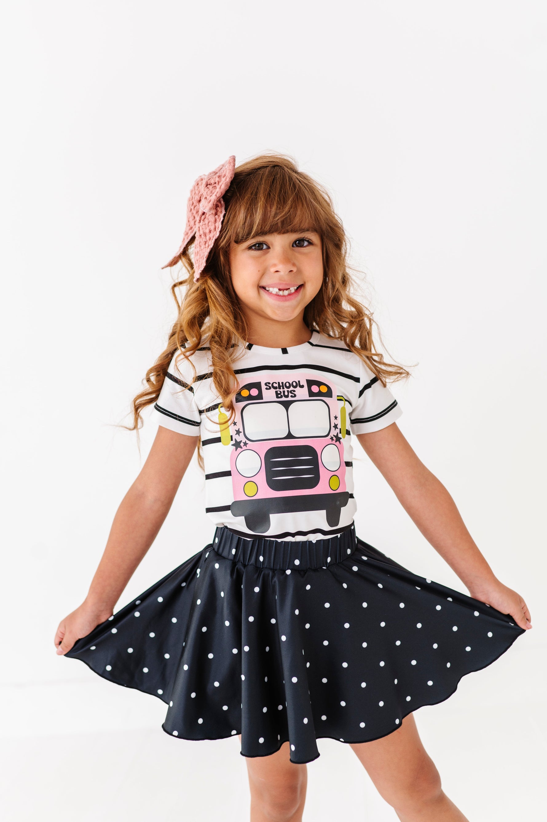 Black Dotty Spin Skort - By Baano