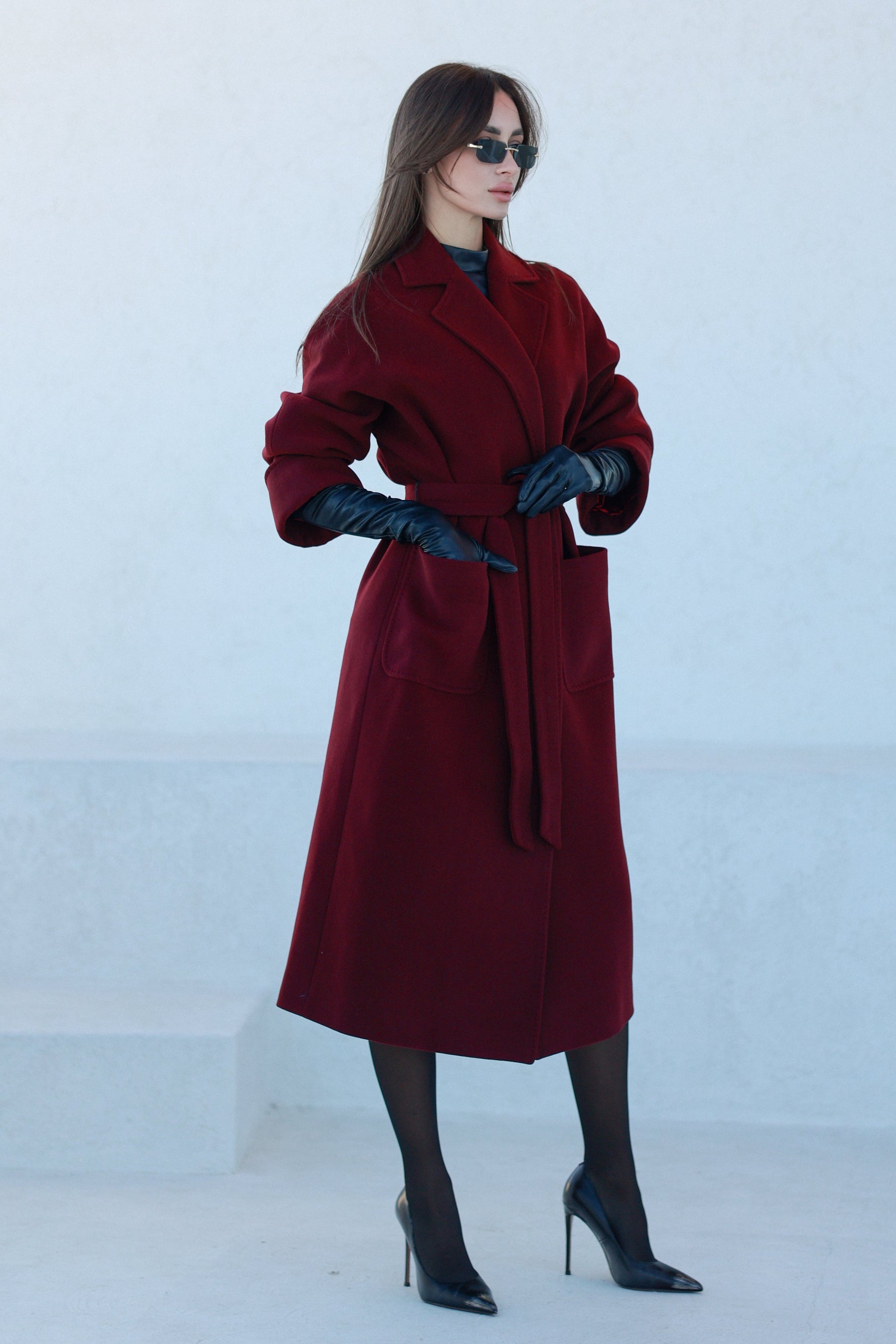 Angelina Cashmere Wool Blend Overcoat