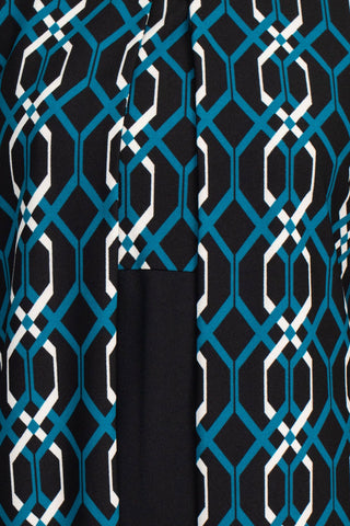 Danny & Nicole Scoop Neck Sleeveless Zipper Back Multi Print Crepe Dress with Matching Jacket - By Baano