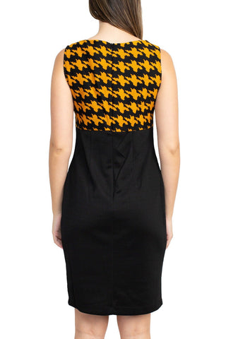 Danny & Nicole Scoop Neck Sleeveless Zipper Back Multi Print Knit Dress with Matching Jacket - By Baano