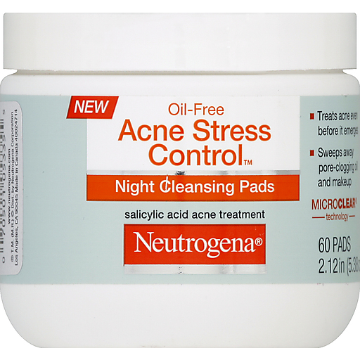 Neutrogena Oil-Free Acne Stress Control Night Cleansing Pads