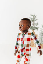 Holiday Plaid | ZIP ROMPER - By Baano