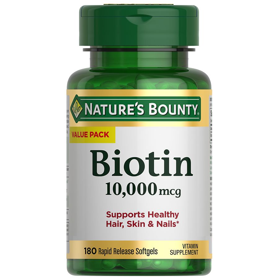 Nature's Bounty Biotin 10,000 Mcg Rapid Release Softgels