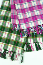 San Andres Gingham Forest & White Kitchen Towel