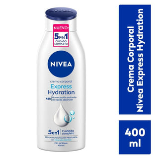 Nivea Body Crema Corporal Humectante Express Hydration Para Piel Normal 400 Ml