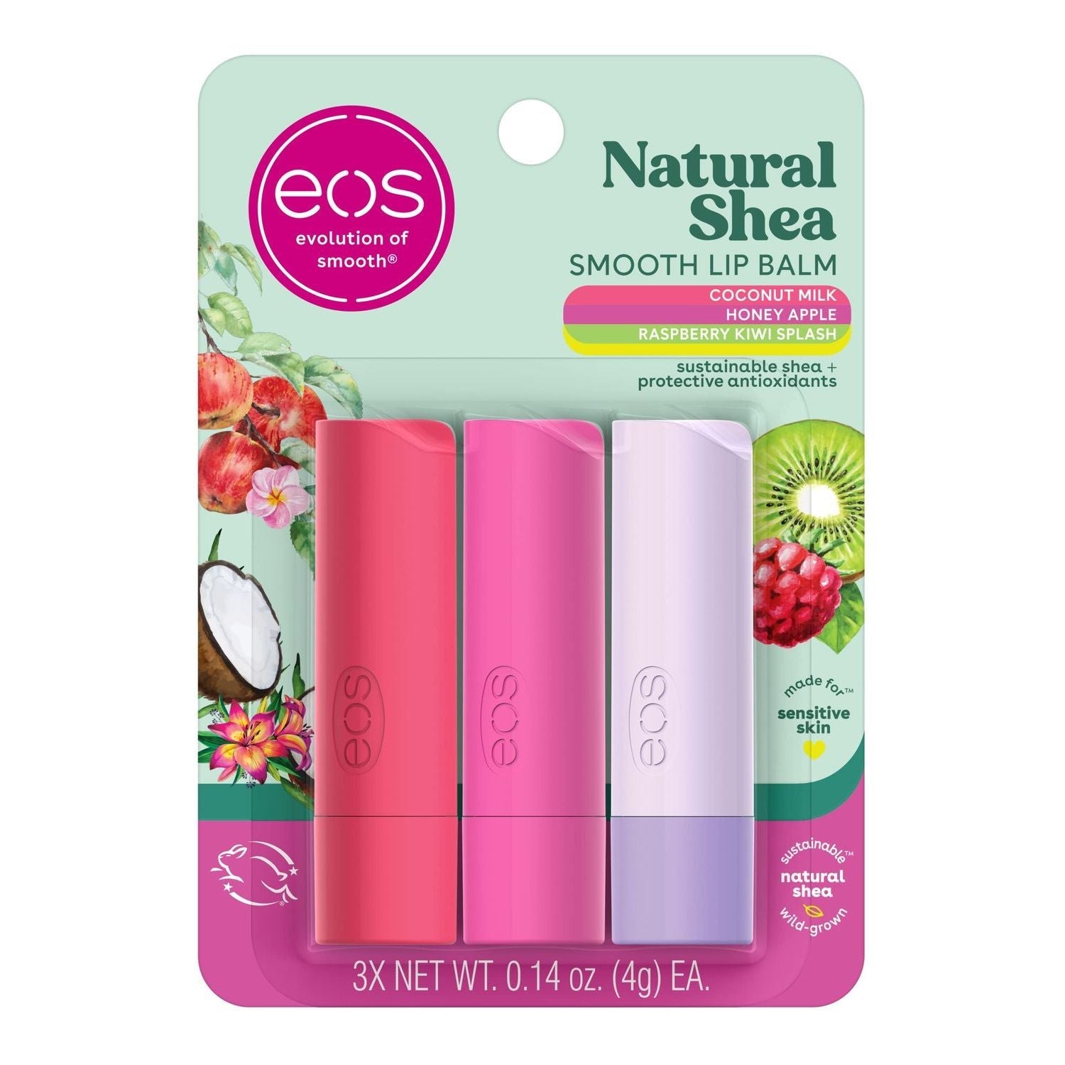 eos 100% Natural Variety Pack Lip Balm Sticks