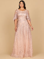Lara 28881 - Cape Sleeve Mother's Gown