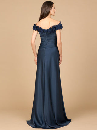 Off Shoulder Satin Gown - By Baano